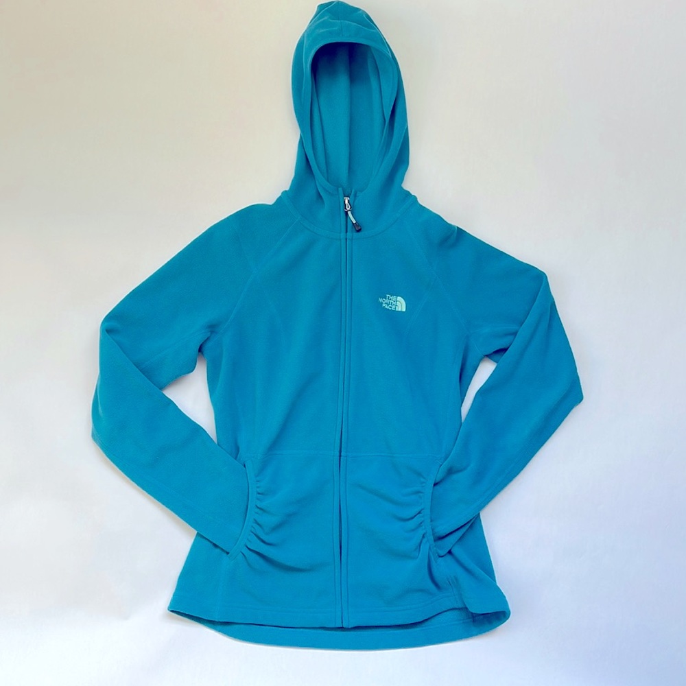 NORTH FACE WOMENS BLUE LIGHTWEIGHT ZIP UP JACKET